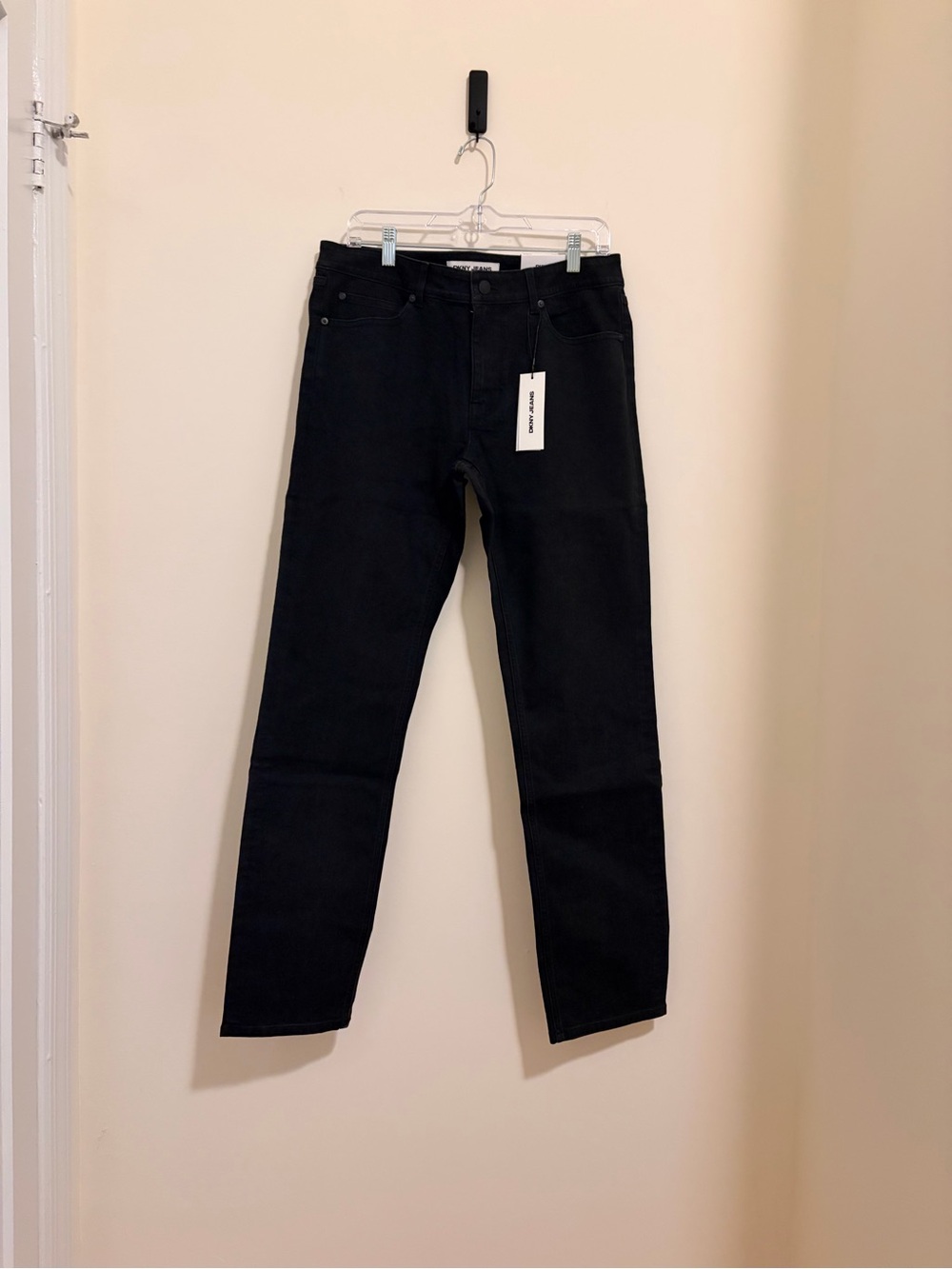 Dkny Black Men's Slim Straight Jeans